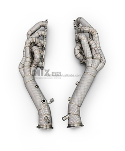Collecteur d'échappement Racing pour Lamborghini <span class=keywords><strong>Huracan</strong></span> Tecnica 5.2L V10 2023-2025 avec catalyseur - Product Image 4