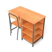 Mobilier scolaire double bureau et chaise d'étudiant bon marché Table de professeur en MDF