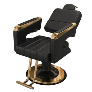 Ayarlanabilir yarı uzanmış berber koltuğu hidrolik pompa yüksek kalite Modern PU masaj güzellik salonu kuaför oturma odası için - Product Image 4