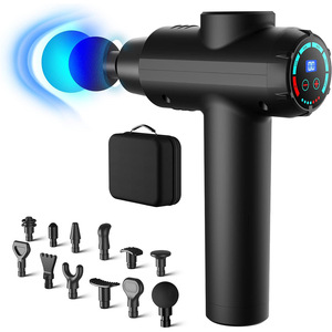 Pistolet de massage intelligent avec moteur sans balais, rechargeable, portable, relaxant musculaire pour tout le corps, protection automatique, détection de pression - Product Image 5