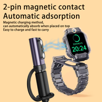 Nouvel adaptateur de charge magnétique à 2 broches, espacement de 2,84 mm/4,0 mm, type C, chargeur rapide 500 mA pour montre intelligente, écouteurs à conduction osseuse