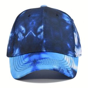 Casquettes de baseball ajustables unisexes en coton de haute qualité, colorées, avec logo brodé personnalisé, 6 panneaux, unies ou tie-dye - Product Image 2
