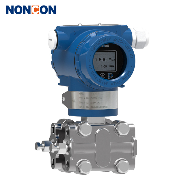 NONCON Air Oil Liquid PT21 PT22 4-20mA Explosion Proof Smart Pressure Transmitter OEM Stainless Steel 304 LCD Display 0.5%