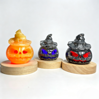Masque fantôme et statue de gargoyle lumineux en forme de citrouille d'Halloween, grande taille, nouveau design, pour décoration et cadeaux d'Halloween (vente en gros)