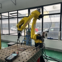 Robot de soudage servo-électrique à 6 axes à long bras de portée 2010 mm, charge utile 10 kg, haute précision, manipulateur de soudage MIG TIG Laser, boîte de vitesses PLC