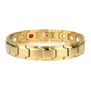 Magnetic Bracelet Adjustable Unisex Geometric Design For Men Women Couple Gift Jewelry Bangle Silver Gold Black Color Options - Product Image 5