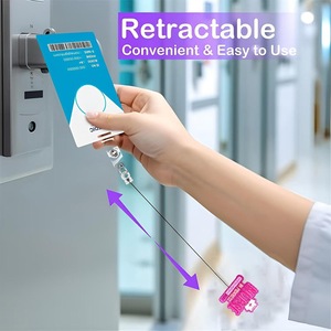 Vente en gros usine de badges d'infirmière, de rouleaux de cartes, de boucles à dégagement rapide et de porte-cartes horizontaux NURSE à paillettes, de la gamme médicale et infirmière. - Product Image 3