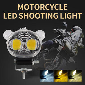 Nouveauté : Phares antibrouillard LED avant pour moto 12V-80V, faisceau haut/bas, 2 lentilles, température de couleur 6000K, matériau aluminium - Product Image 2