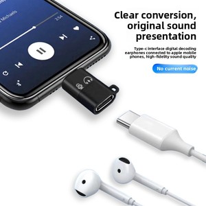 อะแดปเตอร์ OTG <span class=keywords><strong>Type</strong></span>-<span class=keywords><strong>C</strong></span> USB-<span class=keywords><strong>C</strong></span> สำหรับโทรศัพท์มือถือ <span class=keywords><strong>Apple</strong></span> ไมโครโฟนแบบหนีบไร้สาย ชุดหูฟังพร้อมซาวด์การ์ด เล่นเพลงได้ ใหม่ DC OTP - Product Image 2