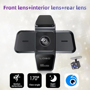 Dash <b>Camera</b> 1080P Triple Recording 170 Degree Wide Angle Night Vision With Rear View <b>Camera</b> And In Car DVR <b>For</b> Vehicle Use - Product Image 4