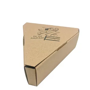 wholesale customized brown corrugated paper triangle packaging box for eggs lemons oranges