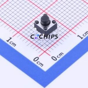 K2-1109DP-B3SW-04 Tactile Switch Through hole Component (THT)-4P,4.5x4.5mm Switch 1.8N Through Hole 4.5mm 4.5mm - Product Image 1