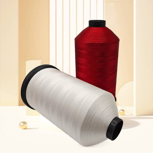 150D/3 210D/3 Quilting Thread Guangzhou Polyester Sewing Thread 1kg Cone for Leather Product,Tent