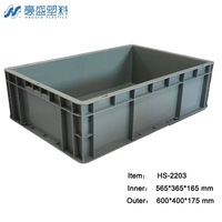 Boîte en plastique empilable et emboîtable de taille EUR/EPAL, directement de l'usine, 100% compatible avec les systèmes de rayonnage de palettes européens