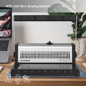 34 Holes Heavy Duty Office <strong>Wire</strong> <strong>Binding</strong> <strong>Machine</strong> with Selectable <strong>Punching</strong> - Product Image 4