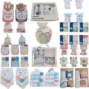 Coffret Cadeau Nouveau-né en Coton, Commande Mixte en Petites Séries, Couleurs Assorties Aléatoires, Non Limité aux Couleurs Affichées sur l'Image - Product Image 5