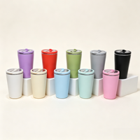 Vente en gros d'usine, tasse isotherme à double paroi de 480 ml avec poignée, base en liège antidérapante, personnalisable, tasse à eau pour la maison, tasse à café