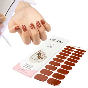 Adesivo per unghie in gel semi polimerizzato coreano all'ingrosso della fabbrica di gel Uv nuovo set di unghie in gel di alta qualità con lampada uv