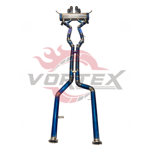 Système d'échappement Vortex Titanium Valvetronic compatible avec G80 M3 G82 M4 S58 3.0T, style MP, silencieux de performance racing, kit bleu brûlé. - Product Image 3