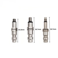 HPA Zimakyfa OEM Acier inoxydable argenté pour accessoires, adaptateur de vanne de distribution de liquide, raccord rapide mâle Foster Probe