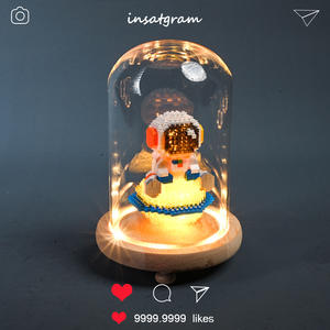 Bloques de Construcción de PVC de Astronauta Luminoso, Rompecabezas para Niños, Juguetes de Ensamblaje Compatibles con Otros Bloques de Construcción - Product Image 2