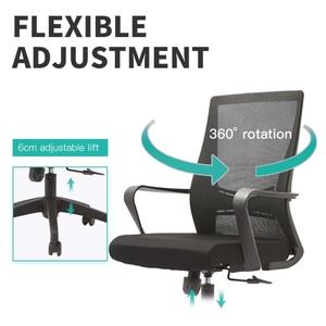 Ergonomic Price Furniture Mesh Executive Chairs Accessories <b>Table</b> Visitor Swivel <b>Computer</b> Office Chair <b>for</b> Sale - Product Image 5