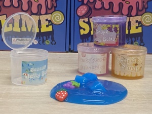 子供の女の子の子供のためのスライム楽しいアクセサリー付き卸売非粘着性スーパーソフトゼリーキューブカリカリスライムクリスタル接着剤セット - Product Image 3