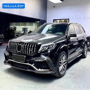 YICKU Kit carrosserie en fibre de carbone de haute qualité style B pour <span class=keywords><strong>Mercedes</strong></span> Benz <span class=keywords><strong>GLS</strong></span> 63 X166 AMG 16-19 450 <span class=keywords><strong>53</strong></span>, lèvre avant et diffuseur arrière - Product Image 3