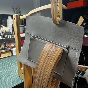 <span class=keywords><strong>Borsa</strong></span> da Donna di Lusso Completamente Artigianale su Misura, Stile Birkines 25 in <span class=keywords><strong>Pelle</strong></span> Togo ed Epsom, <span class=keywords><strong>Vera</strong></span> <span class=keywords><strong>Pelle</strong></span> di Vitello - Product Image 3