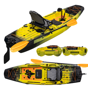 Kayak Pieghevole Modulare <span class=keywords><strong>in</strong></span> Plastica LLDPE <span class=keywords><strong>da</strong></span> 10FT per 1 Persona, 2 Pezzi, per la <span class=keywords><strong>Pesca</strong></span> Sportiva, <span class=keywords><strong>Regalo</strong></span> - Product Image 1