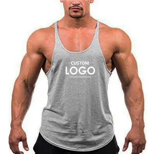 Fitness Sports Workout Gym Bodybuilding Vest Custom Cotton Singlet Spaghetti Strap Tank Top Tank Top Fashion Tank Top For Men