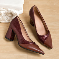Chaussures habillées à bout pointu Xuanhui tendance mode été, escarpins de bureau pour femmes à talon haut de 7 cm pour affaires et soirées
