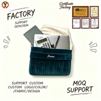 Bolso Minimalista de Terciopelo para Portátil, Funda Protectora Acolchada para Portátil, para Oficina, Escuela, Viajes, Personalizable OEM ODM