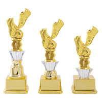 Trofeo de Fútbol de Plástico Personalizado P&G Golden Manufacturer para Premios de Competición, Ensamblable AD83