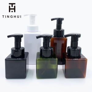 Dispensador de Jabón Espumoso de 15 oz, Recargable, Botella de Plástico Vacía con Bomba para Jabón Líquido para Manos, para Baño, Color Ámbar Marrón, 450 ml - Product Image 5