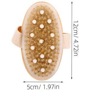Bath Supplies Natural Bristle Wooden <b>Dry</b> Body Brush for Skin Wholesale - Product Image 2