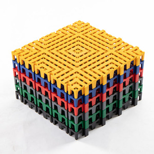 Modern Design PP Interlocking Garage <b>Flooring</b> Tiles Click-to-Install Modular <b>Plastic</b> Car Wash Detailing Room Floor Mats - Product Image 1
