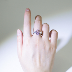 Custom Oval Pink <strong>Lab</strong> Diamond Ring From Source Factory 18K <strong>Gold</strong> IGI Certified For Weddings And Gifts - Product Image 5