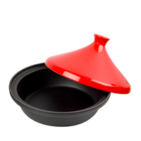 Tajine en fonte marmite émaillée tajine marocain marmite avec couvercle en céramique