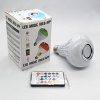 Télécommande sans fil intelligente RGB Smart LED Light E27 Bulb Color Changing Lighting Bulbs Speaker Music Playing Player Lamp Bulb