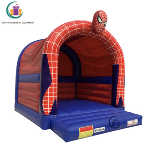 Xách Tay <span class=keywords><strong>Spiderman</strong></span> PVC <span class=keywords><strong>Inflatable</strong></span> nhảy Bouncer trở ngại bouncy lâu đài với Slide hồ bơi đồ chơi 2-năm bảo hành đóng gói trong túi bán - Product Image 1
