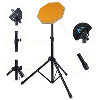 Ensemble de pads d'entraînement silencieux pour batterie de 8 pouces avec tapis silencieux et plateau de percussion en gel de silicone, fabriqué à Guangdong, vente en gros