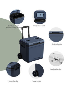 Nevera Portátil con Ruedas para Playa y Exteriores, 18L, para Bebidas y Pesca, con Asa Extensible - Product Image 4