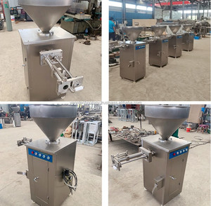 Relleno de salchichas de salami neumático de alta eficiencia, mini relleno de salchichas para perros calientes, máquina neumática para atar salchichas - Product Image 6