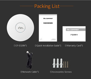 COMFAST intérieur <span class=keywords><strong>2</strong></span>.4Ghz sans fil AP CF-E320N V2 prise en charge 65 utilisateur simultané 300Mbps Point d'accès Wifi - Product Image 5