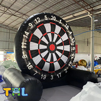 Tablero de Dardos Inflable de PVC THL de Alta Calidad (Tamaños de 3m a 7m) para Fútbol, Golf y Juegos Deportivos al Aire Libre