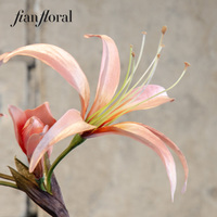 FONG IAN Kunstmatige Amaryllis Real Touch Handgemaakt Realistisch Geurende Zachte Bloem met Modern Design Milieuvriendelijk Duurzaam