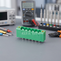 Connecteur de produit Kefa 5.08MM Pas de 8 broches, prise femelle verte, bornier enfichable, type à vis, pour applications PCB