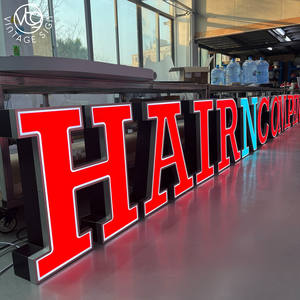 Personalizar tienda Logo restaurante casa Metal números canal signos Filadelfia Led muestra carta diseño escaparate pelo signo - Product Image 2