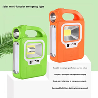 Lampe de travail solaire portable étanche rechargeable en ABS pour extérieur, lampe torche d'urgence, lampes de camping solaires pour l'extérieur